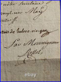 Vieux papiers Document 21 mai 1774 Gabriel Courtois de Quincey