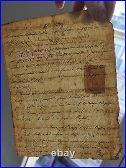 Vieux papiers Document 21 mai 1774 Gabriel Courtois de Quincey