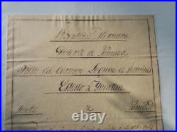 Vieux papiers Republique Mexicaine/Bulletin Sanitaire/Yucatan/1830