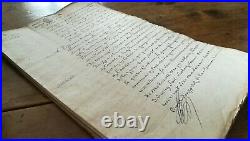 Vieux papiers actes notariés testaments héritages région Paris 17 éme siécle