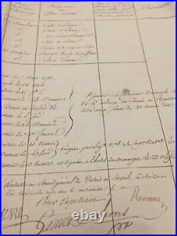 Vieux papiers, manuscrit ancien, Corbeil, Seine et oise, revolution française