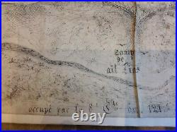 Vieux papierscarte en tissu du Camp de Aït Lias/MAROC/8eme cie du 121e Territor