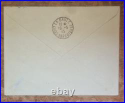 Vignette Chambre de commerce de Saint Nazaire 1945 sur lettre ayant voyagé