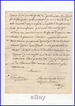 Voltaire / Lettre Signée (1759) / Défense D'un Fermier Opprimé / Pays De Gex