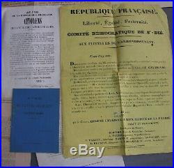 Vosges. Lot Documents Affiches Guerre 1870 Anti Dreyfus, Patois, JournauxXIXè