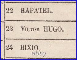 Votez Victor HUGO! Grand bulletin de vote des élections législative de 1849