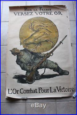 WW1 1914 / 1918 LOT de 6 affiches emprunts de la guerre par ABEL FAIVRE