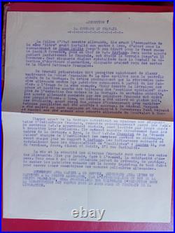 Ww2 Archive Ffi Abbé Blanc Tract Attention La Gestapo Au Travail Vichy A Lire