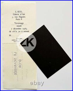 XIe EXPOSITION SURREALISME Galerie de l'Oeil L'ECART ABSOLU 2 docs Paris 1965