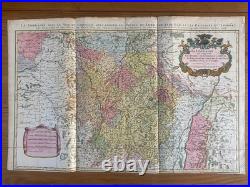 XVIIème LA LORRAINE dressée par le Sr SANSON géographe ordinaire du Roy en 1696