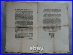 XVIème ordonnance en 1ère page armoirie de la ville de Strasbourg imprimée