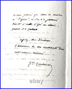 ZURLINDEN Emile (Colmar, 1837-1929) général, lettre autographe signée + 1 carte