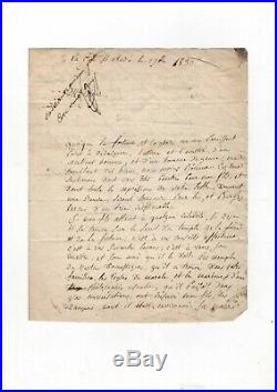 (hector Berlioz) / Lettre Autographe De Lesueur À Louis Berlioz (1830) / Avenir