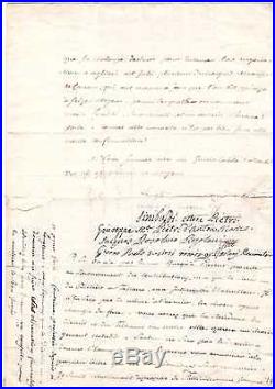 (napoléon) / Corse / Sartène / 1793 / Lettre Des Officiers À Ange Chiappe