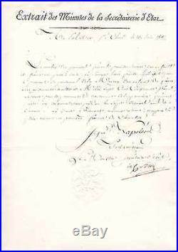 (napoleon II / Décret Impérial) / Manuscrit Signé Par Le Comte Daru (1811)